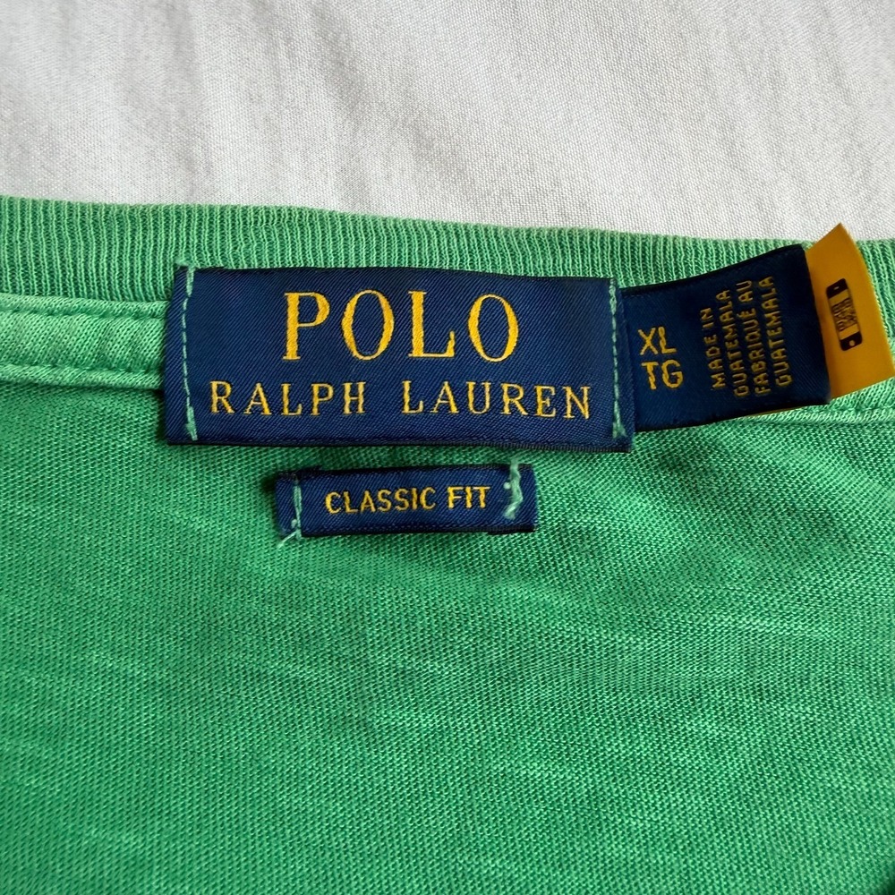 Polo‎ Ralph Lauren Classic Fit Mens XL Green Big Pony 67 Graphic T Shirt - Picture 2 of 7